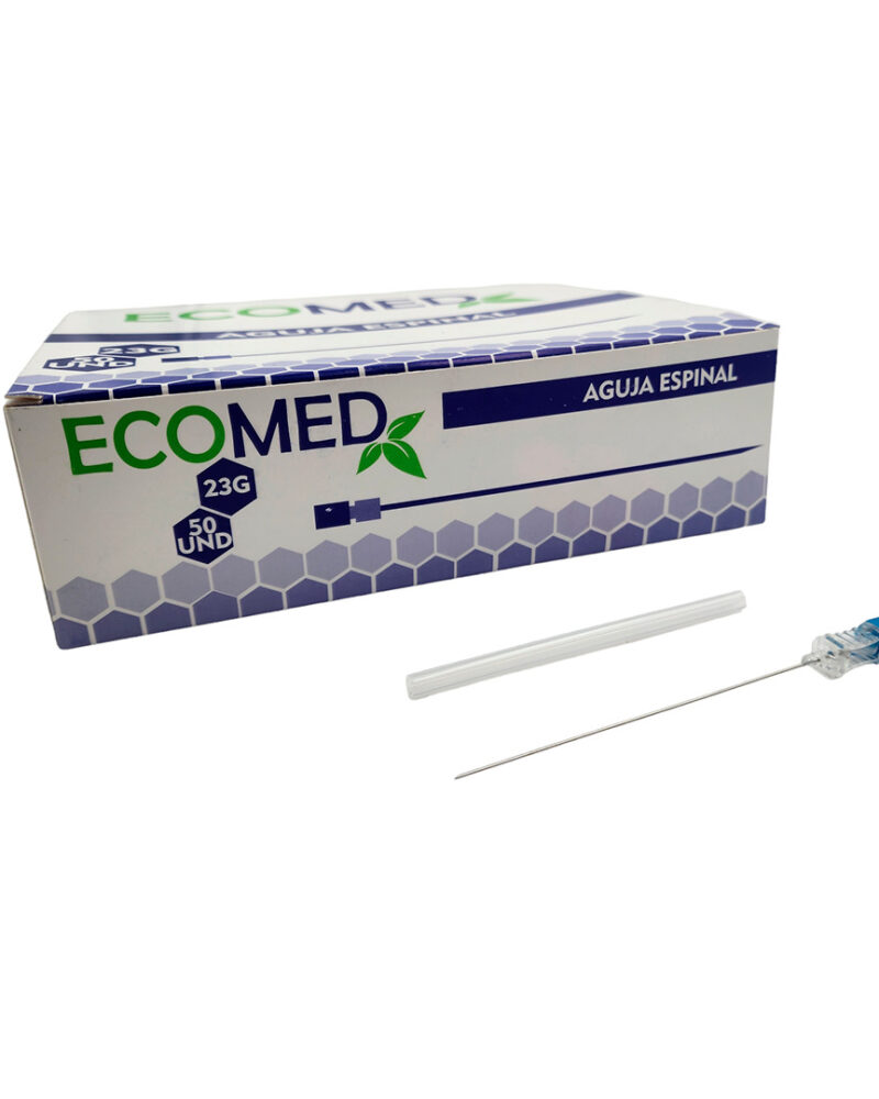 AGUJA ESPINAL 23G - ECOMED - UNIDAD ( E )