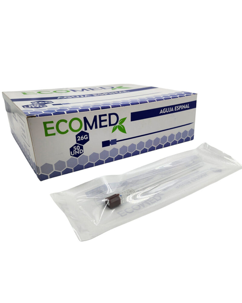 AGUJA ESPINAL 26G - ECOMED - CAJA X 50 UND ( E )