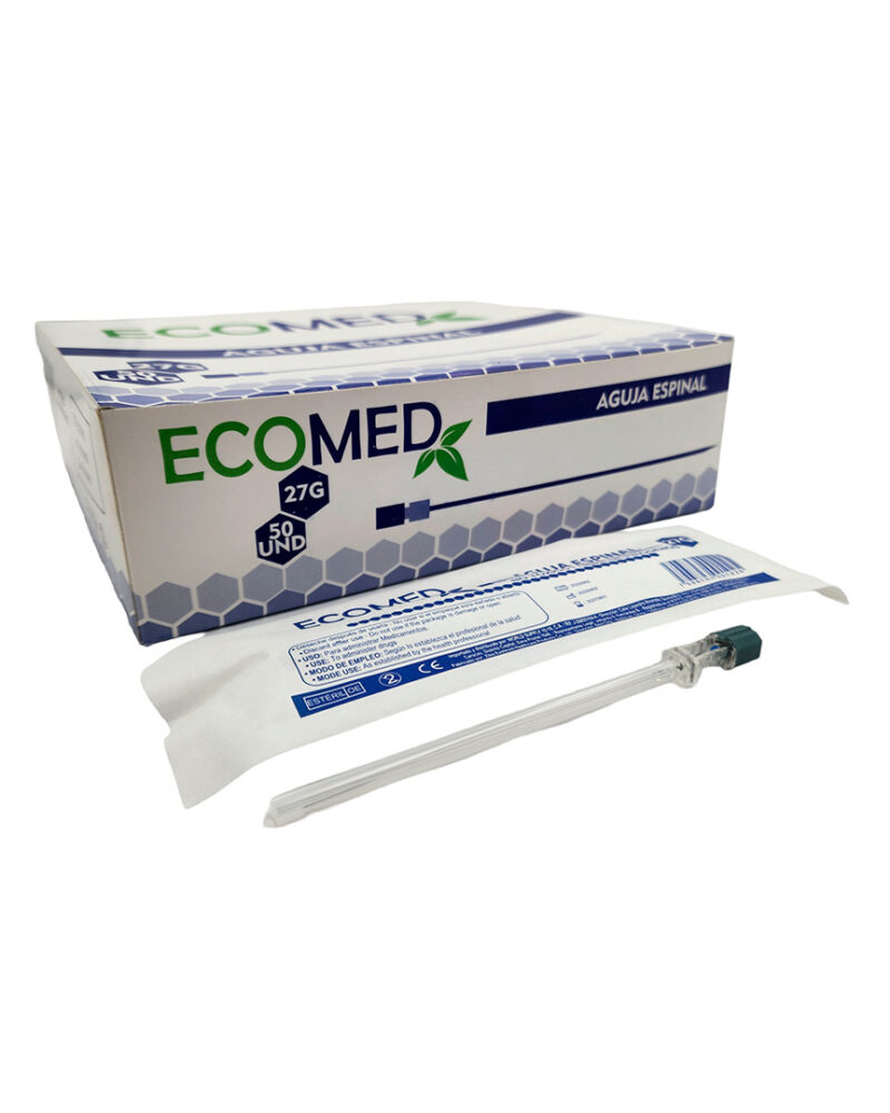 AGUJA ESPINAL 27G - ECOMED - CAJA X 50 UND ( E )