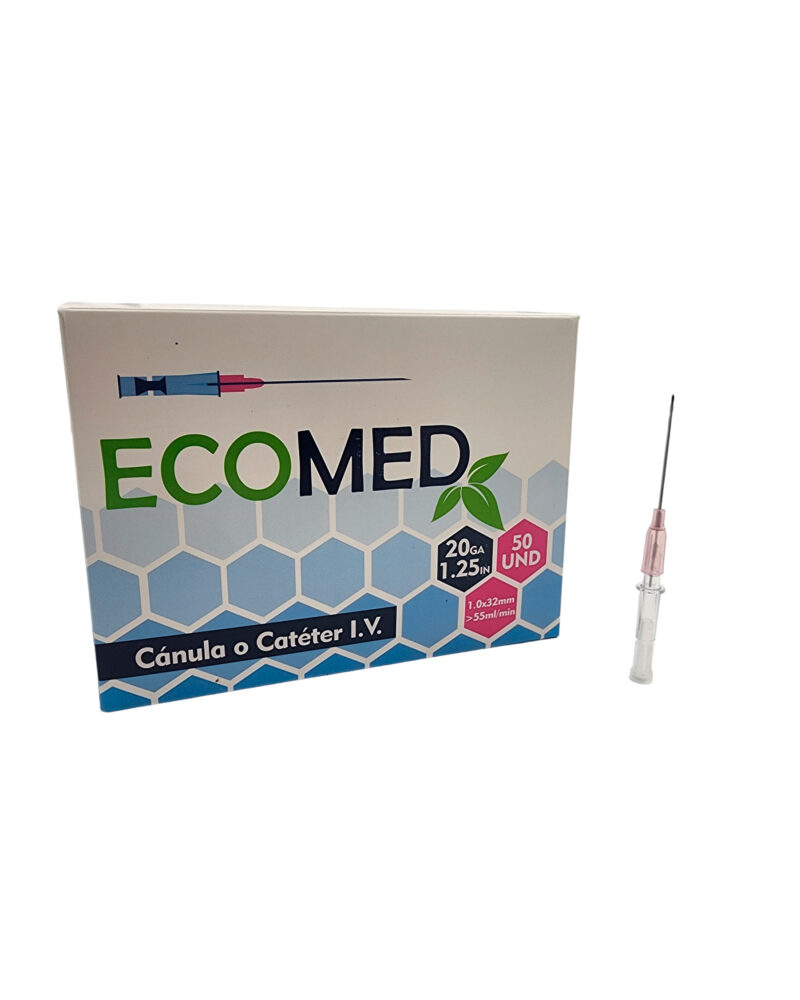 CATETER INTRAVENOSO (JELCO) TIPO IV - 20G - ECOMED - CAJA X 50 UND ( E )