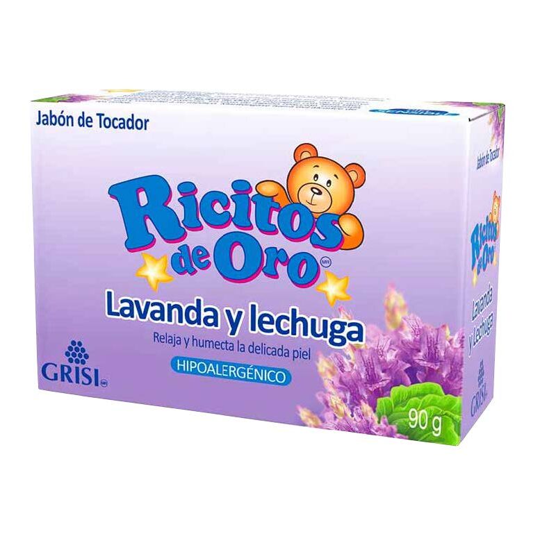 JABON DE TOCADOR - RICITOS DE ORO - LAVANDA Y LECHUGA - BULTO X 50 UND