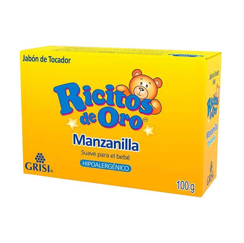 JABON DE TOCADOR - RICITOS DE ORO - MANZANILLA - BULTO X 50 UND