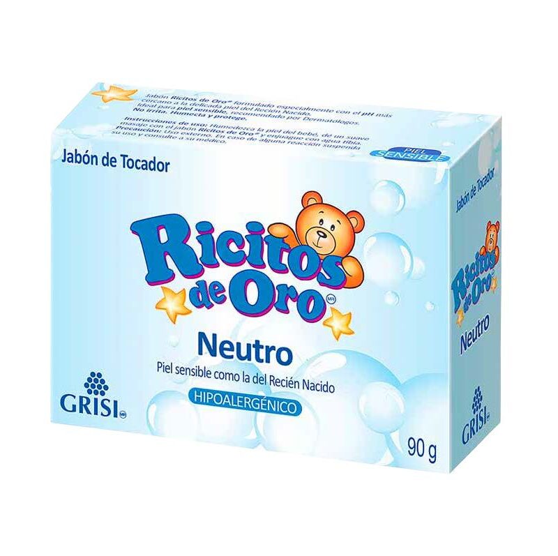 JABON DE TOCADOR - RICITOS DE ORO - NEUTRO - BULTO X 25 UND