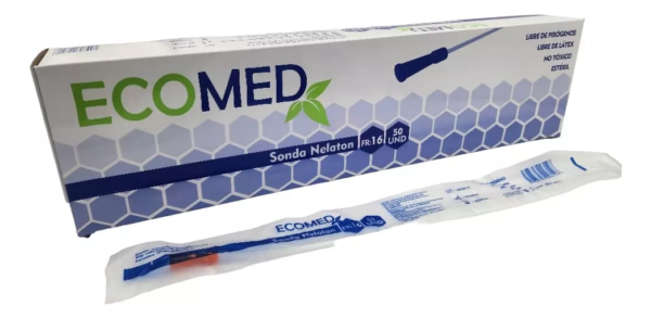 SONDAS DE NELATON - 16 FR - ECOMED - BULTO X 10 CAJAS (500 UND) ( E )