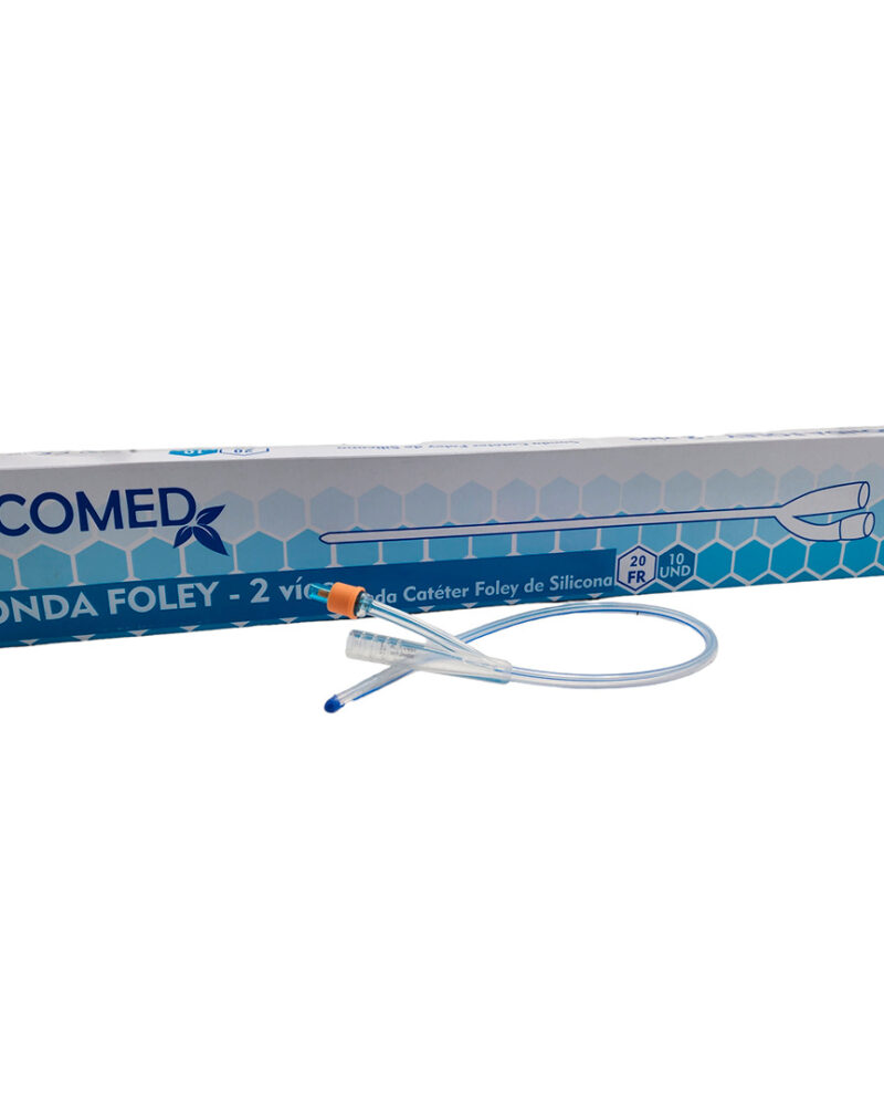 SONDAS FOLEY DE SILICONE - 2 VIAS 20 FR - ECOMED - CAJA X 10 UND ( E )