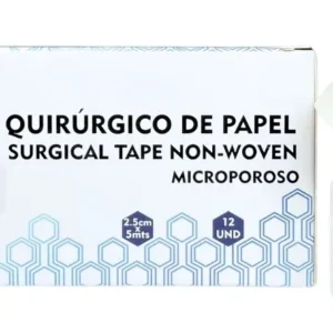 ADHESIVO QUIRURGICO DE PAPEL - MICROPOROSO - ECOMED - 2.5 CM x 5MTS - CAJA x 12 UND ( E )