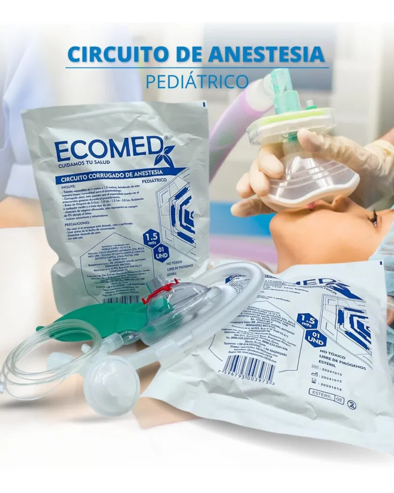 CIRCUITO DE ANESTESIA PEDIATRICO - ECOMED - UNIDAD
