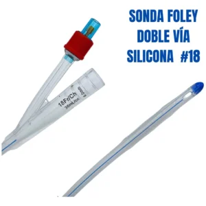 SONDAS FOLEY DE SILICONE - 2 VIAS 18 FR - ECOMED - CAJA X 10 UND ( E )