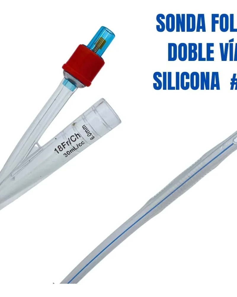 SONDAS FOLEY DE SILICONE - 2 VIAS 18 FR - ECOMED - CAJA X 10 UND ( E )