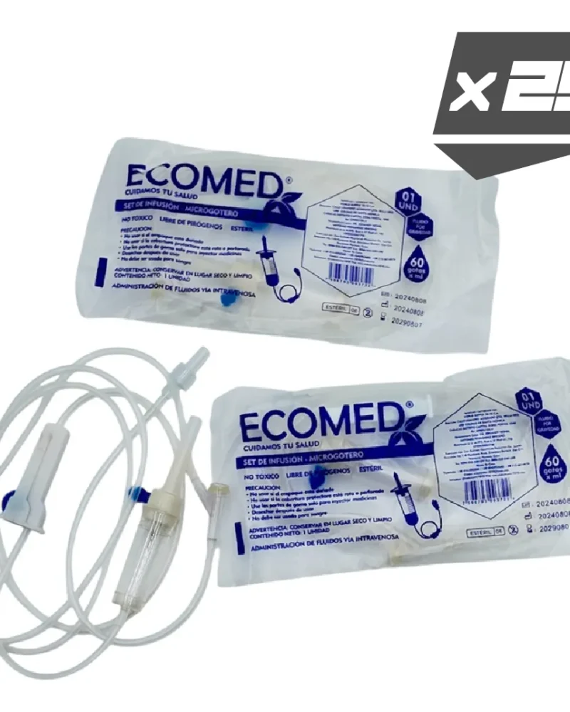 SET DE INFUSION MICROGOTERO 60 GOTAS - ECOMED - UNIDAD ( E )